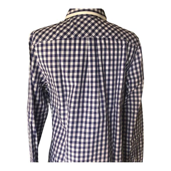 UNTUCKit NWT Women’s Belleza Button Up Dress Shirt Blue Buffalo Plaid Size 8 - Picture 8 of 13